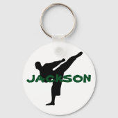 Gepersonaliseerde Karate Sleutelhanger (Voorkant)