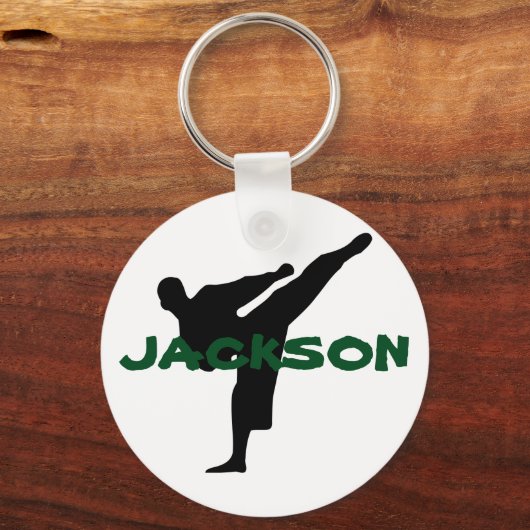 Gepersonaliseerde Karate Sleutelhanger (Voorkant)