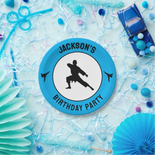 Gepersonaliseerde Karate / Taekwondo / Judo Verjaa Papieren Bordje (Feest)