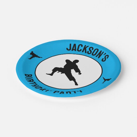 Gepersonaliseerde Karate / Taekwondo / Judo Verjaa Papieren Bordje (Gekanteld)