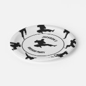 Gepersonaliseerde Karate / Taekwondo / Judo Verjaa Papieren Bordje (Gekanteld)