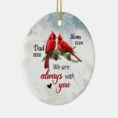 Gepersonaliseerde Kardinaal Gedenkgeschenken We zi Keramisch Ornament (Rechts)