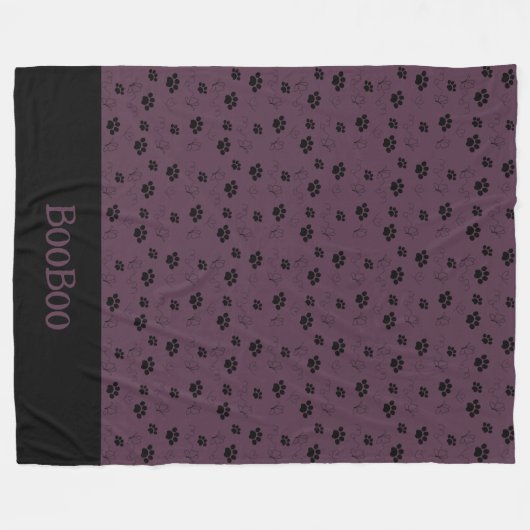 Gepersonaliseerde kat deken poten naam Italiaanse  (Voorkant (Horizontaal))