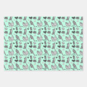 Gepersonaliseerde kat en kitten cadeauverpakking i inpakpapier vel (Voorkant 2)