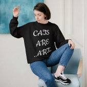 Gepersonaliseerde Kat Grappig Modern Gezellig Cust Trui