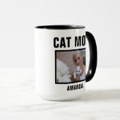 Gepersonaliseerde kat mam aangepaste foto mok (Voorkant rechts)