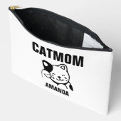 Gepersonaliseerde kat mam aangepaste naam etui (Open)