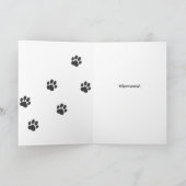 Gepersonaliseerde kat papa foto Vaderdag Kaart (Binnen)