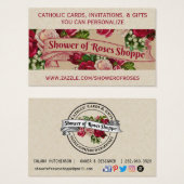 Gepersonaliseerde katholieke Kaarten Uitnodigingen Visitekaartje (Voorkant /achterkant)