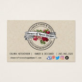 Gepersonaliseerde katholieke Kaarten Uitnodigingen Visitekaartje (Achterkant)