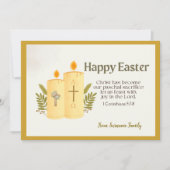 Gepersonaliseerde Katholieke Pasen Feestdagenkaart (Voorkant)