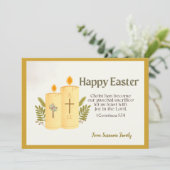 Gepersonaliseerde Katholieke Pasen Feestdagenkaart (Staand voorkant)