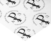 Gepersonaliseerde katholieke priesterorganisatie tissuepapier