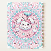 Gepersonaliseerde katoenen Snoep Kawaii Bunny Dot  Planner (Achterkant)