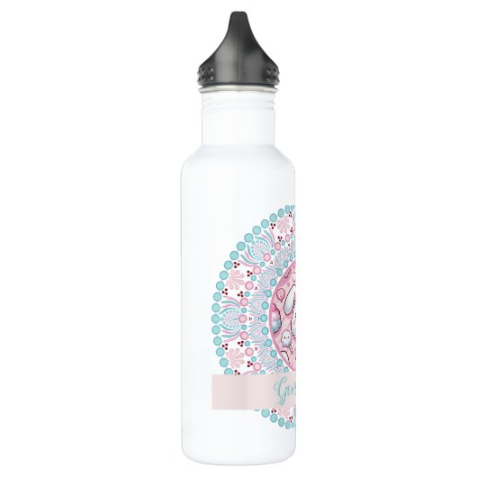 Gepersonaliseerde katoenen Snoep Kawaii Bunny Dot  Waterfles (Links)