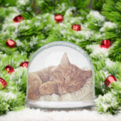 Gepersonaliseerde kattenfoto's Keepsake Snow Werel Sneeuwbol (Kerstmis)