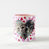 Gepersonaliseerde Kattenliefhebber Koffie Mok Cust (Center)