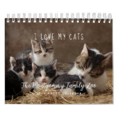 Gepersonaliseerde kattenliefhebbers 2026 Foto Kalender (Hoes)