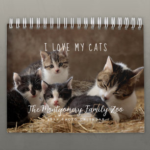 Gepersonaliseerde kattenliefhebbers 2026 Foto Kalender