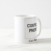 gepersonaliseerde kattenvaders fotocollage en katt koffiemok (Voorkant rechts)