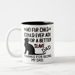 gepersonaliseerde kattenvaders fotocollage en katt tweekleurige koffiemok