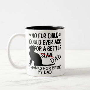 gepersonaliseerde kattenvaders fotocollage en katt tweekleurige koffiemok