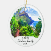 Gepersonaliseerde Kauai Ornament, Hawaii Gift Keramisch Ornament (Links)