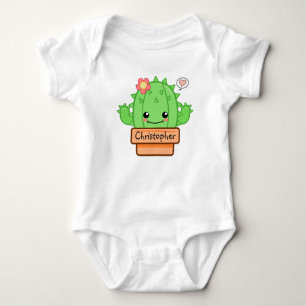 Gepersonaliseerde Kawaii Cactus Romper