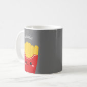 Gepersonaliseerde Kawaii French Fries Mok (Voorkant links)