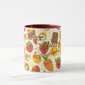 Gepersonaliseerde Kawaii Fruit Mok voor kinderen (Midden)