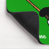 Gepersonaliseerde Kawaii Panda Golfer Muismat (Hoek)