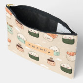 Gepersonaliseerde Kawaii Sushi Japanse eetpatroon Etui (Open)