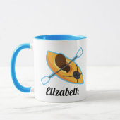 Gepersonaliseerde Kayaking Boating Gift Mok (Links)