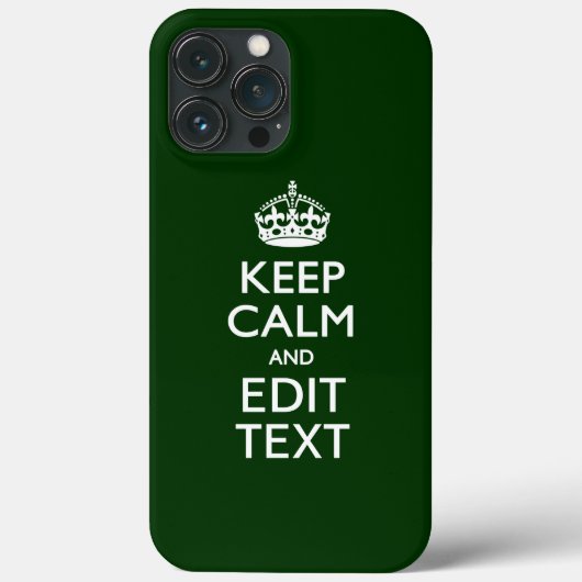 Gepersonaliseerde KEEP CALM AND Pas tekst aan Groe Case-Mate iPhone Case (Achterkant)