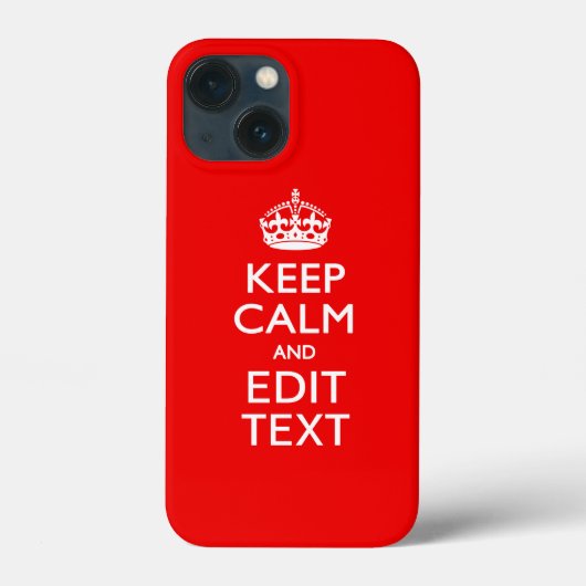 Gepersonaliseerde KEEP CALM AND Tekst bewerken ROD Case-Mate iPhone Case (Achterkant)