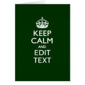 Gepersonaliseerde KEEP CALM EN tekst aanpassen op  (Voorkant)