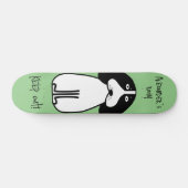 Gepersonaliseerde "Keep Out" Dog Room Sign Persoonlijk Skateboard (Horizontaal)