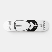 Gepersonaliseerde "Keep Out" Dog Room Sign Persoonlijk Skateboard (Horizontaal)