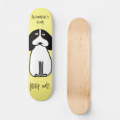 Gepersonaliseerde "Keep Out" Dog Room Sign Persoonlijk Skateboard (Voorkant)