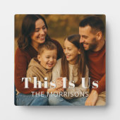 Gepersonaliseerde Keepsake familiefoto Dit zijn wi Fotoplaat (Voorkant)