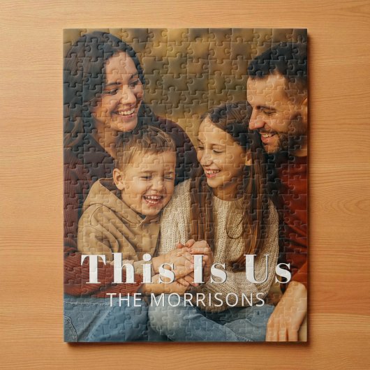 Gepersonaliseerde Keepsake familiefoto Dit zijn wi Legpuzzel