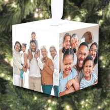 Gepersonaliseerde Keepsake Familiefoto Kerstmis