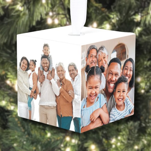 Gepersonaliseerde Keepsake Familiefoto Kerstmis Decoratie