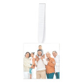Gepersonaliseerde Keepsake Familiefoto Kerstmis Decoratie (Voorkant)