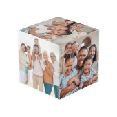Gepersonaliseerde Keepsake familiefoto Kubus (Voorkant hoekig)