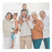 Gepersonaliseerde Keepsake familiefoto Kubus (Voorkant)