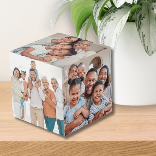 Gepersonaliseerde Keepsake familiefoto Kubus