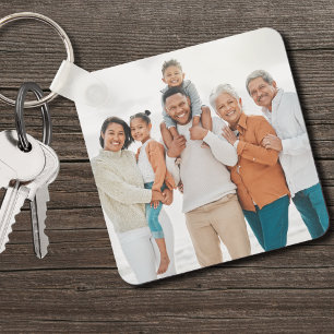 Gepersonaliseerde Keepsake familiefoto Sleutelhanger