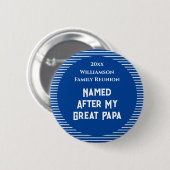 Gepersonaliseerde Keepsake Family Reunion Award Ronde Button 5,7 Cm (Voorkant /achterkant)