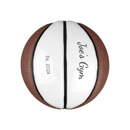 Gepersonaliseerde Keepsake Mini Basketball Basketbal (Verticaal)